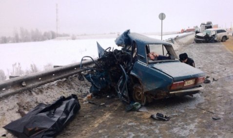 Два человека погибли сегодня утром в ДТП на трассе «Каспий» в городском округе Кашира