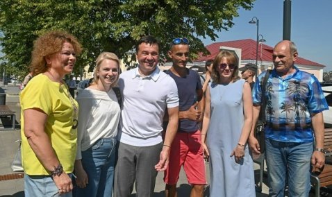 Губернатор Подмосковья ходе визита в Каширу пообещал, что в городе появится набережная