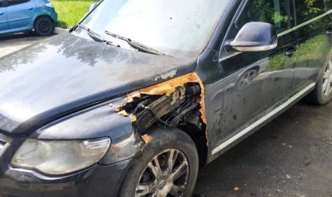 Автомобиль в Кашире-2 загорелся в результате поджога