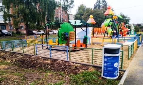 Детский игровой «Замок» «вырос» во дворе улиц Юбилейной, Вахрушева и Гвардейской