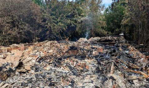 В Кашире сгорела дотла одна из последних сохранившихся помещичьих усадеб