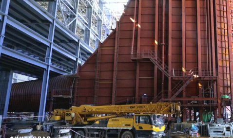 Котельное оборудование завершают монтировать на стройплощадке Каширской ГРЭС