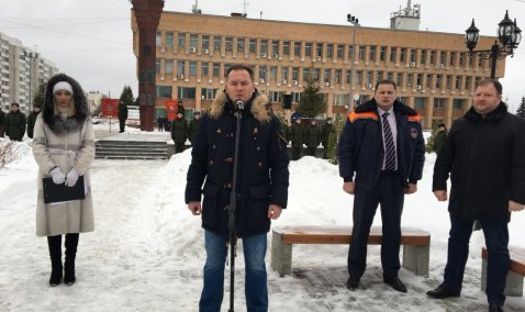 Торжественное открытие стелы "Город воинской доблести" состоялось в Кашире