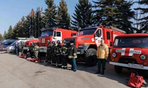 В Кашире показали, какая техника будет задействована в пожароопасный период