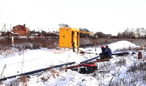 В Ожерелье газифицируют район частного сектора и деревню Грабченки