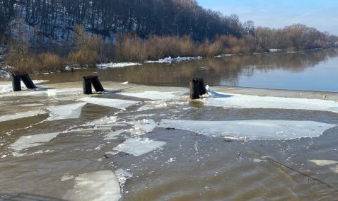 Мост через Оку в Озерах снят с сегодняшнего дня