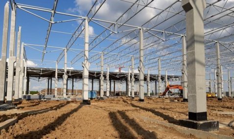 Пятая часть работ выполнена на строительстве нового предприятия бумажной промышленности в Кашире