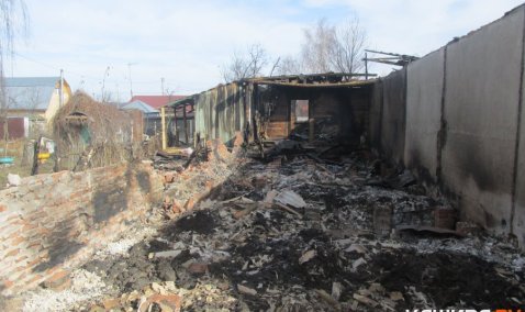 Ликвидация пожара в поселке Большое Руново