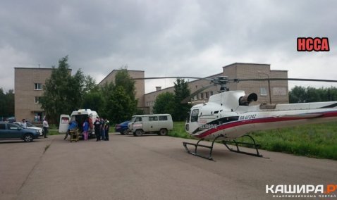 Обварившуюся кипятком 11-месячную девочку вертолетом санавиации доставили из Ожерелья в Люберцы