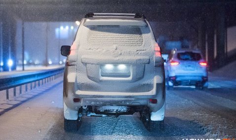 Каширянин мог лишиться водительских прав из-за... налипшего на номер снега