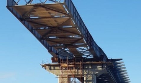 Между Каширой и Ступино началась надвижка пролетного строения нового моста через Оку