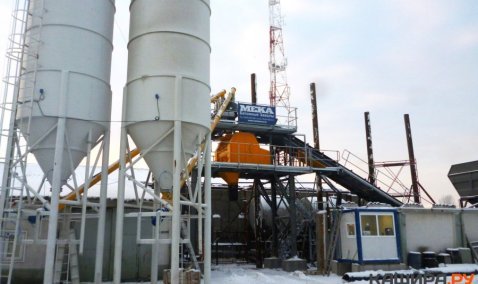 Новый бетонный завод построен в Кашире