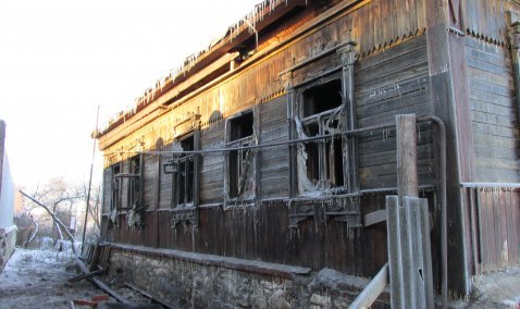 В деревянном доме, сгоревшем на ул. Большой Красноармейской в Кашире, проживали гости из Узбекистана