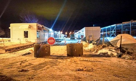 Стала известна причина перекрытия проезда на территории «Торгового квартала» в Кашире-1