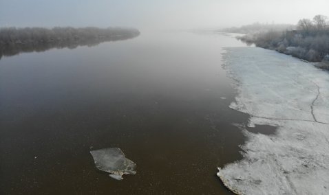 Краткосрочный ледоход: Ока в Кашире освободилась ото льда