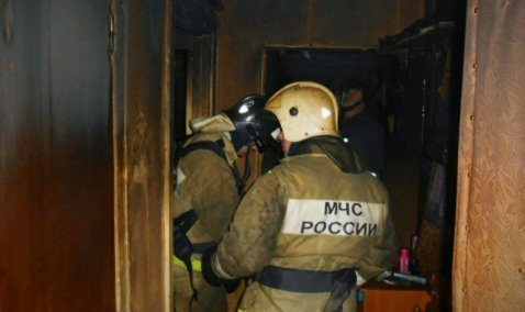 При пожаре в квартире в Кашире-2 пострадал человек