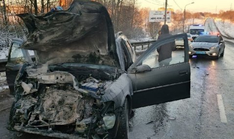 Мартовский снегопад в Кашире: аварии и наезд на пешехода