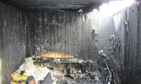 Тушение бани в деревне Маслово продолжалось полтора часа – пострадавших нет