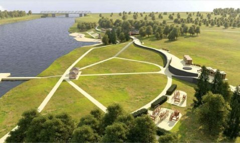 Пешеходные дорожки, пляж, площадки – представлен проект набережной Оки в Кашире