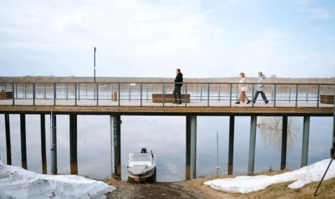 Уровень Оки в Кашире вырос более, чем на метр за сутки