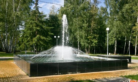Фонтан в Каширском парке заработал после ремонта