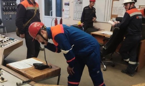 Работники Каширской ГРЭС отработали действия при аварийной ситуации