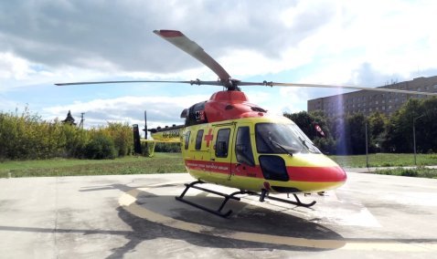 Вертолет санавиации доставил пациента Каширской больницы в Рязань