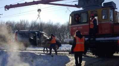 Трое погибших в результате столкновения локомотива с легковушкой на перегоне Узуново-Богатищево