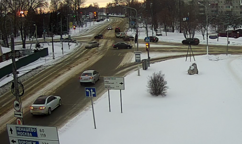 Авария Кашира 1 перекресток 09.01.2017