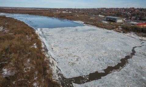 Лед тронулся! На Оке у Каширы начался ледоход