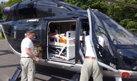 Мужчину с 70% ожогов тела, пострадавшего в ДТП под Каширой, транспортировали санавиацией