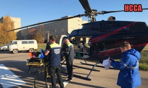 Пострадавшую в ДТП 9-летнюю девочку транспортировали санавиацией из Ожерелья