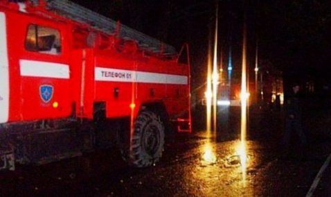 В Кашире-2 прошлой ночью загорелась квартира