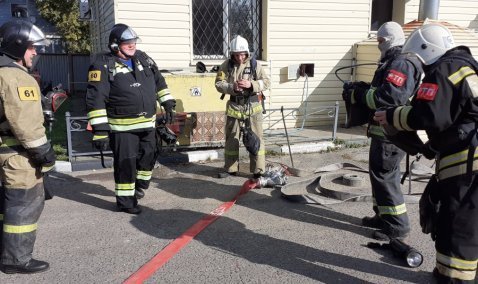 В Кашире «спасали от пожара» здание Росгвардии