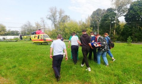 16-летнего парня в тяжелом состоянии госпитализировали вертолетом санавиации из Каширской ЦРБ