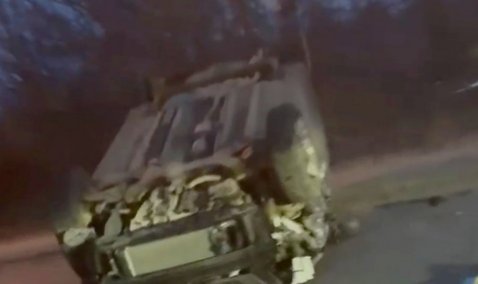 ДТП с опрокидыванием и сходом с дороги произошло утром в Кашире-2