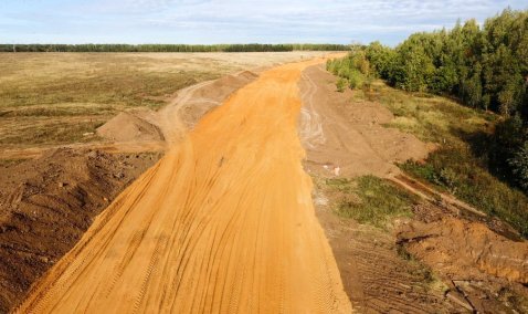 Строительство новой автодороги ведется в городском округе Кашира