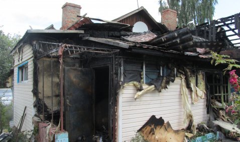 Жилая квартира сгорела в результате пожара на улице Халтурина в Кашире