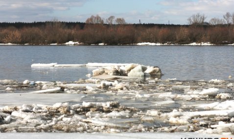 Дрейфующих на льдине подростков спасли у Каширского берега Оки