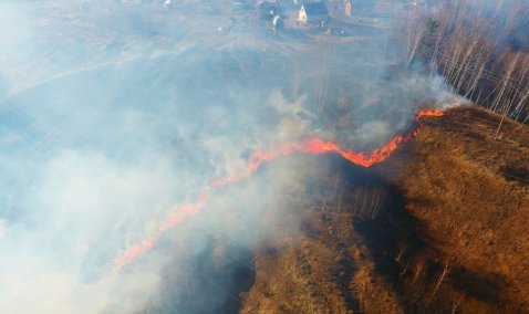 Отдел надзорной деятельности предупреждает об опасности загорания сухой травы и мусора
