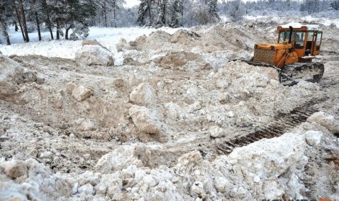 Одиннадцать мест складирования снега определены в Кашире
