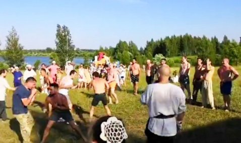 Под Каширой дрались «стенка на стенку» более десяти человек