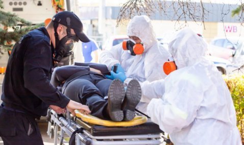 «Падение» беспилотника и «разрушенное» здание администрации: в Кашире провели тренировку по ликвидации ЧС