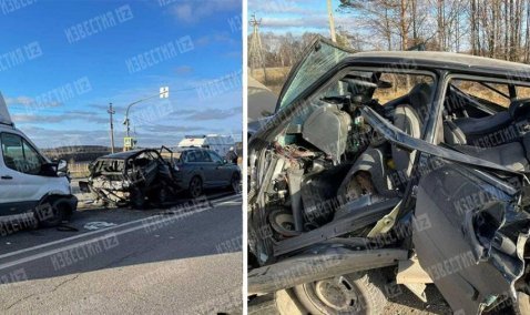 Два человека пострадали в аварии с участием пяти автомобилей в городском округе Кашира