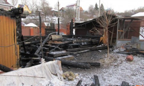 В Кашире снова горела баня – пострадавших нет