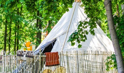 В Каширском парке появился чум народов Крайнего Севера