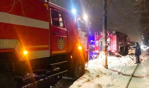 В ночь на среду в деревне Сорокино горел садовый дом