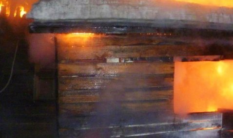 В пятницу вечером в Терново-1 горела баня