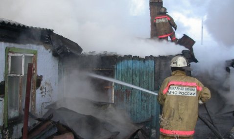 Жилой дом загорелся в деревне у автодороги «Каспий»