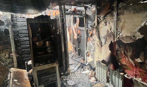 Семья с тремя детьми в Кашире осталась без жилья после пожара